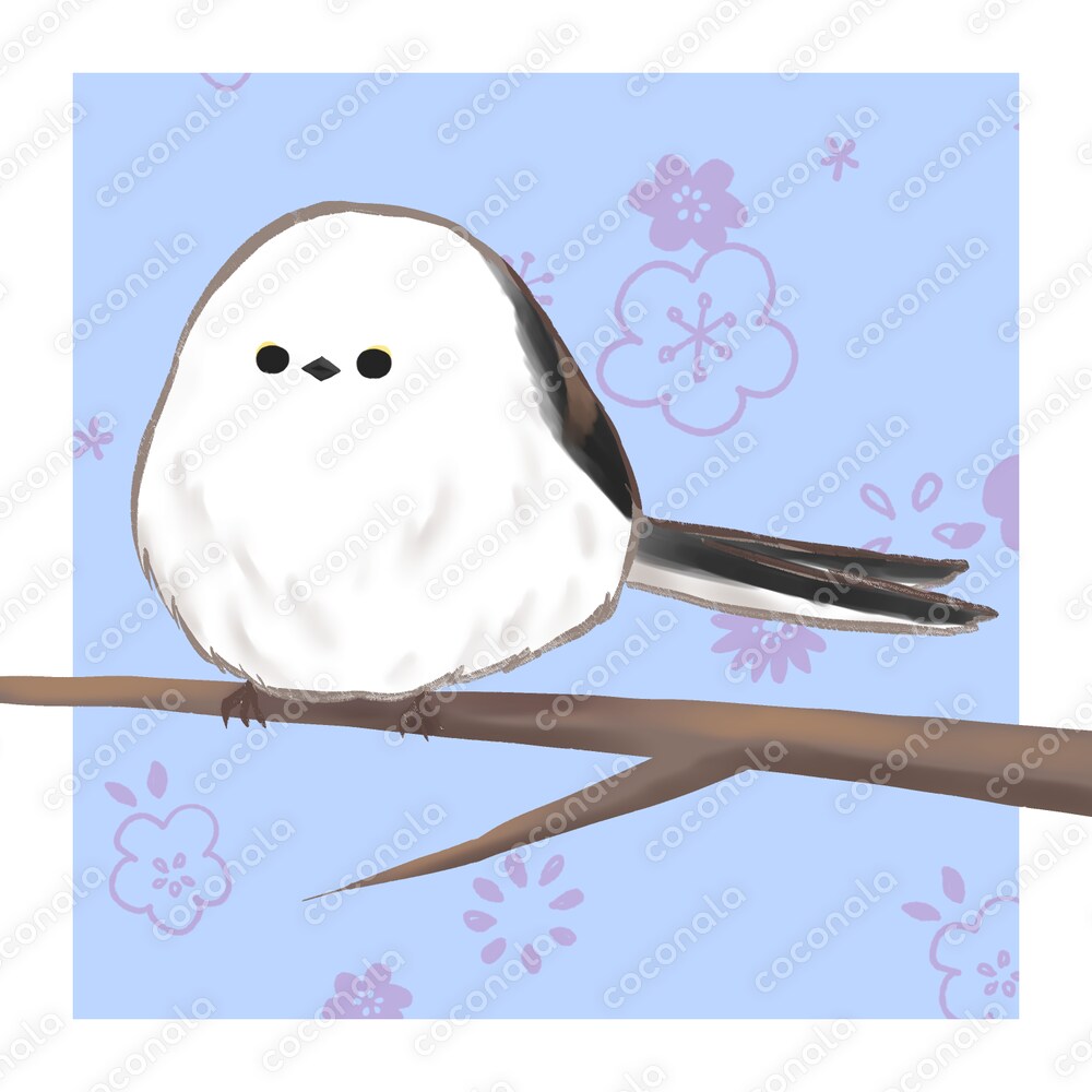 アイコンイラスト_シマエナガ