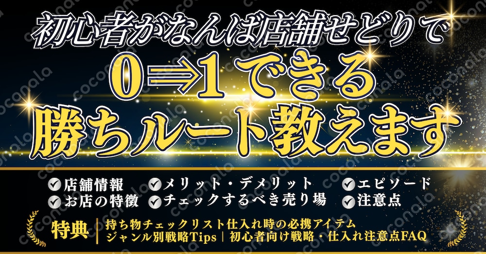 【せどり初心者】なんば店舗せどりで0→1できる勝ちルート教えます
