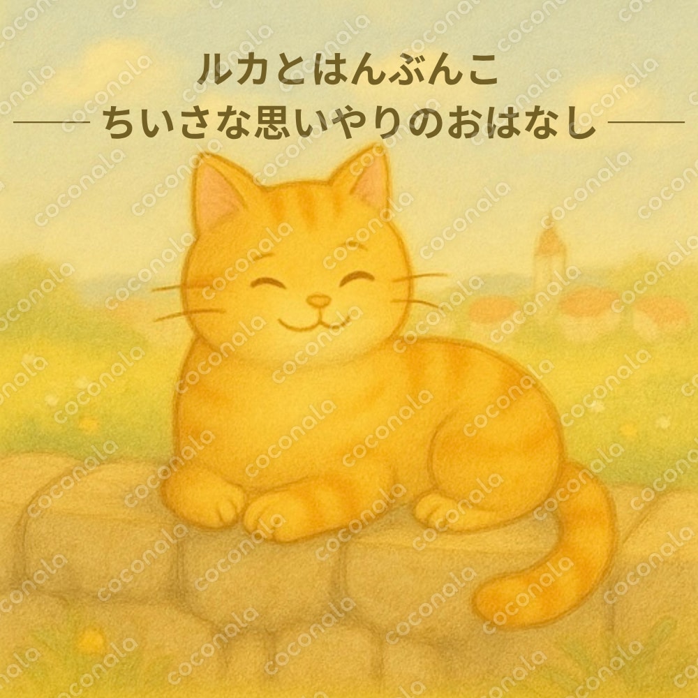 やさしさを学べる絵本『ルカとはんぶんこ』
