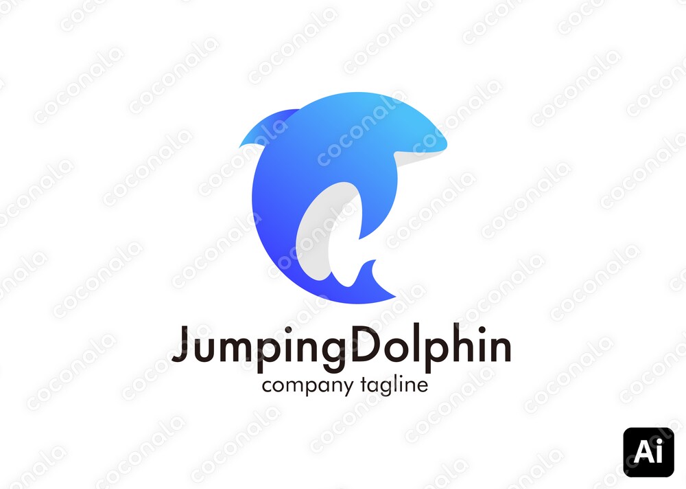 ジャンプするイルカ