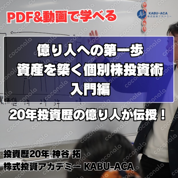 【1時間動画＋PDF 株式投資入門編】 🌈億り人への第一歩！個別株分析で高成長株を探し出せ