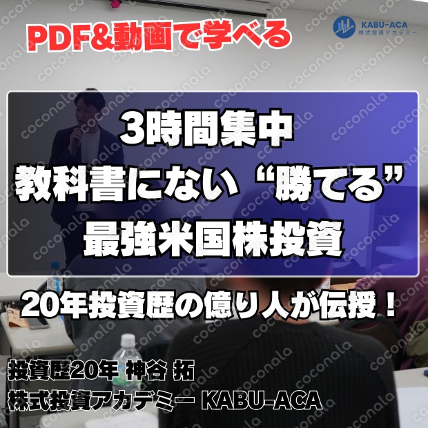 【3時間動画＋PDF アメリカ株投資】🌈"教科書にない"勝つための米国株投資術｜応用編 プロ投資術