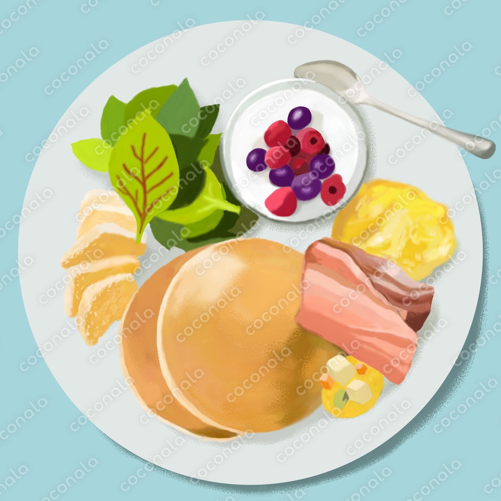 朝食のイラスト
