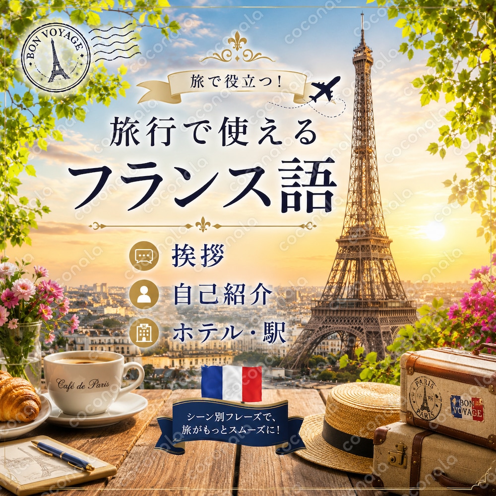 PDF 旅行で使えるフランス語1【挨拶・移動・駅、ホテル編】