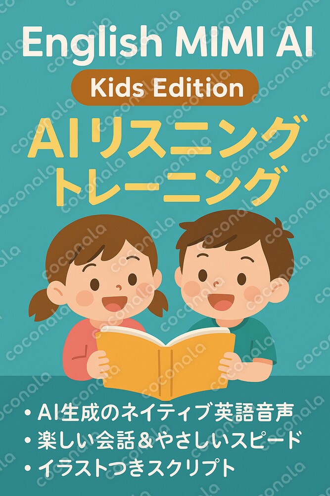 遊びながら英語耳！AIで育てる子供向けリスニング教材