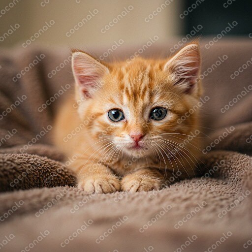 【AI猫画像】茶トラ子猫の画像素材｜POP・SNS用に