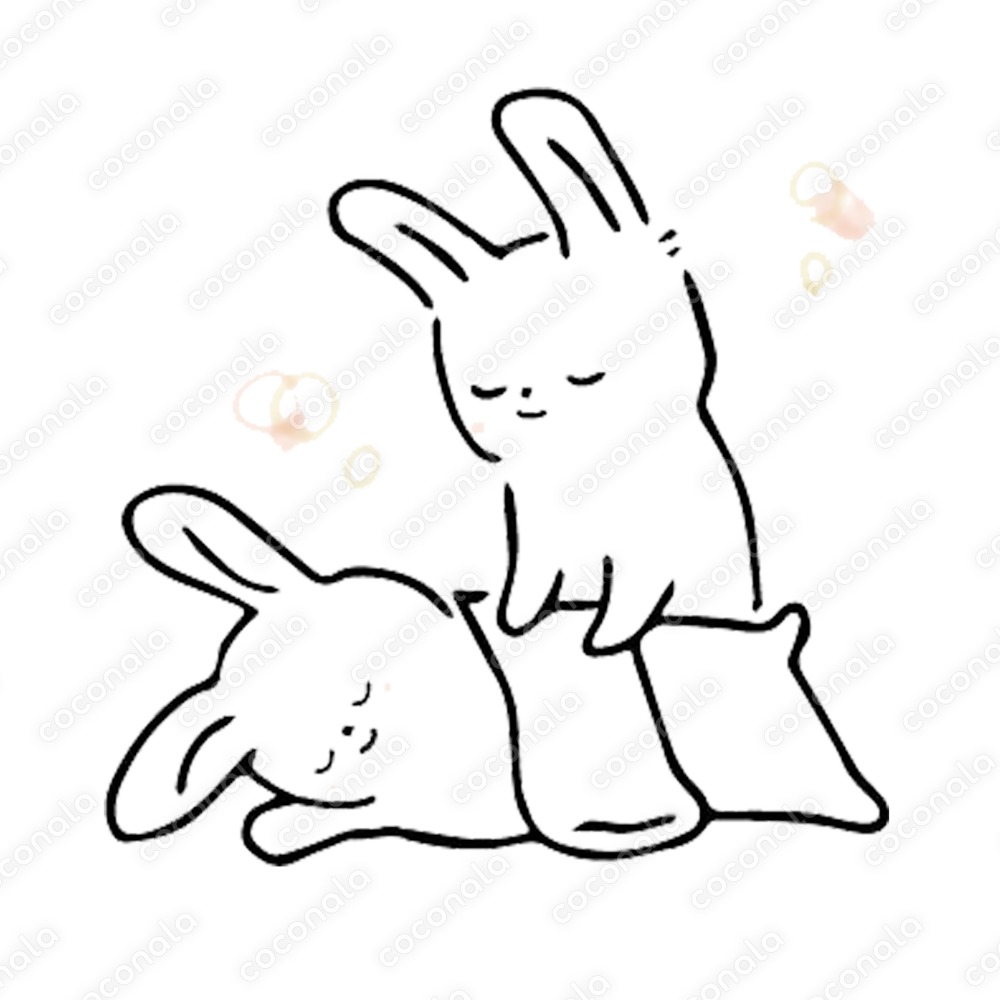 サロン＊整体＊針灸＊マッサージのイラスト＊うさぎ