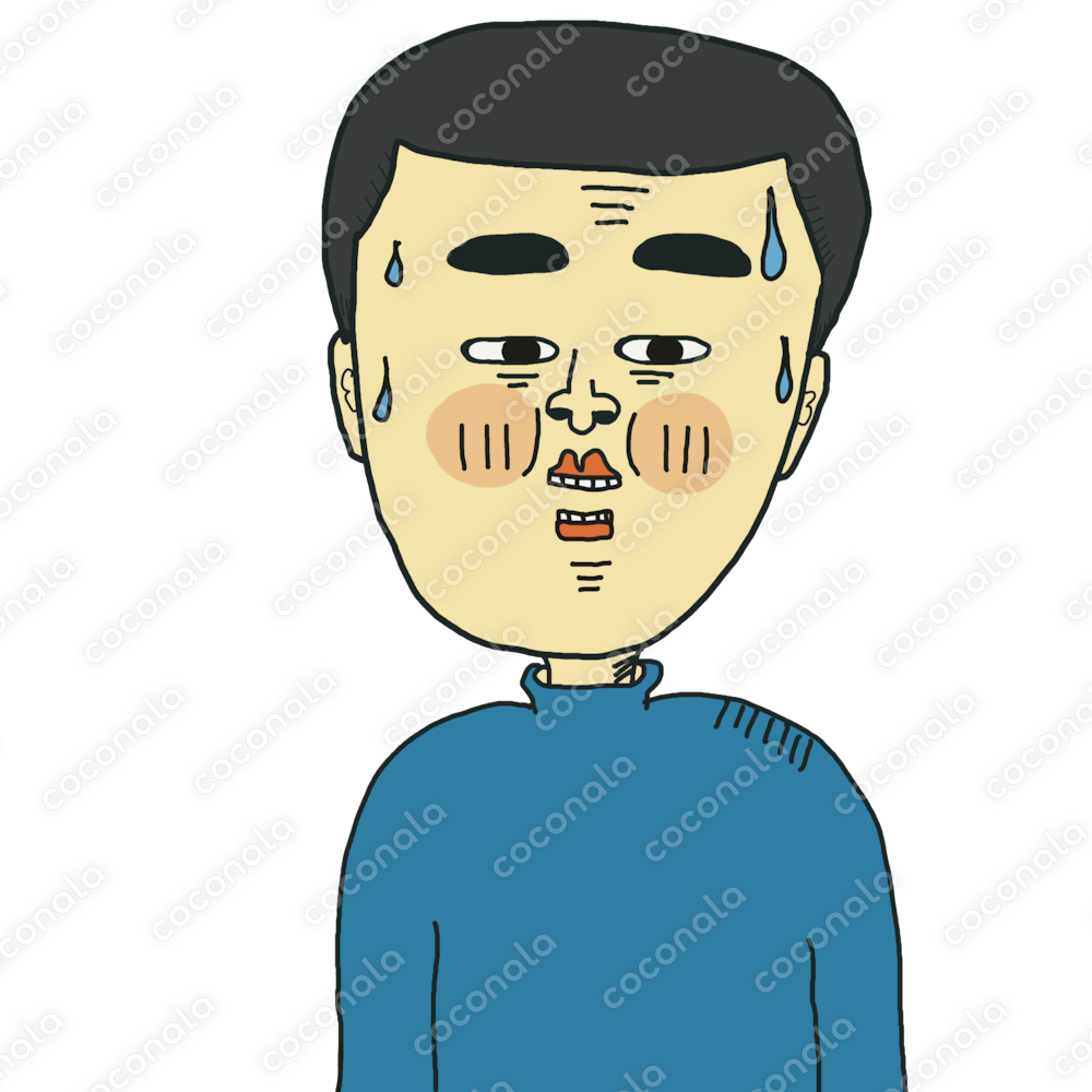 【背景透過】人見知りの男性です。③