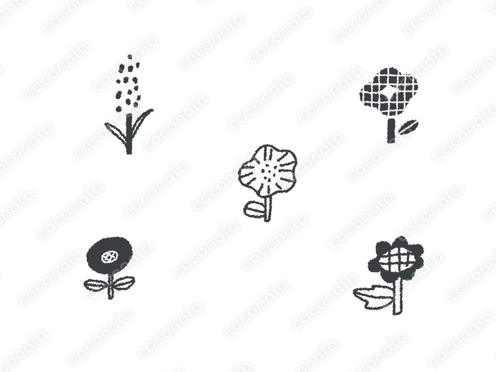 SNSの装飾に使える、お花の素材
