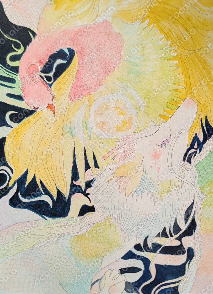 あなたの陰陽のバランスを整える 龍神様と鳳凰の開運画