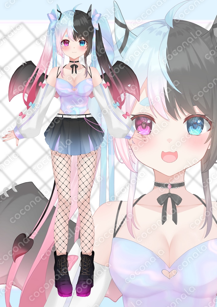 配信活動や販売促進用のキャラクターとして使用できます！