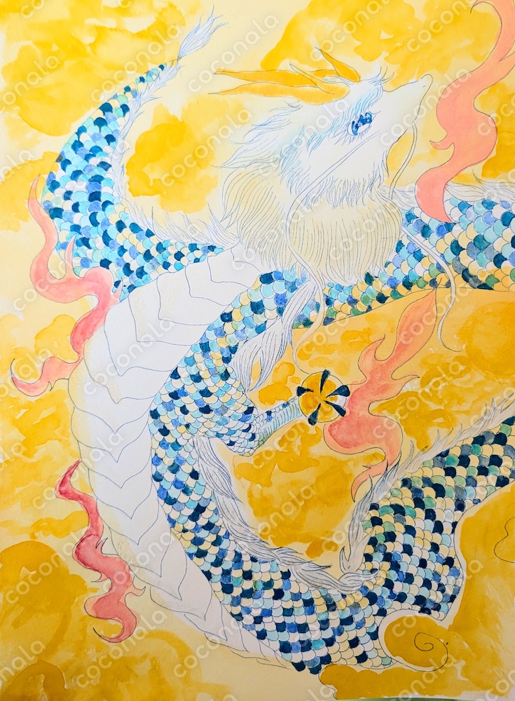 あなたを癒やし開運へと導く。青龍神の開運癒し画
