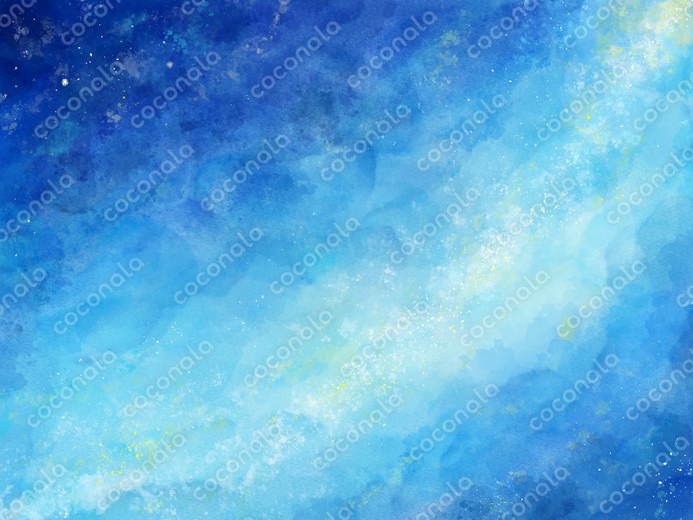 星空の水彩アート素材