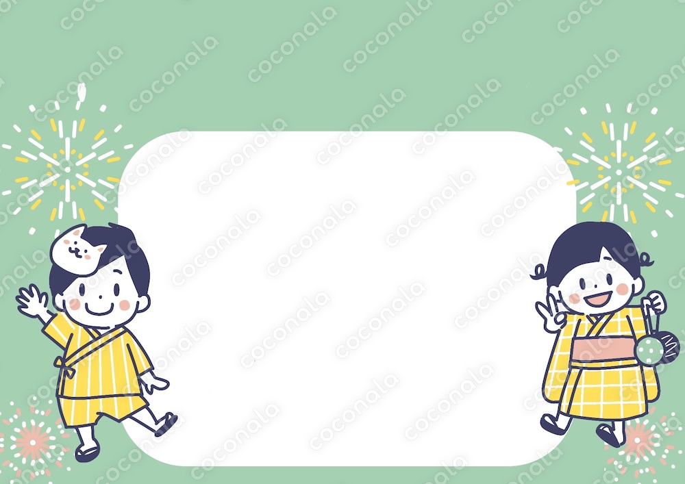 ポップで可愛い夏のイラスト