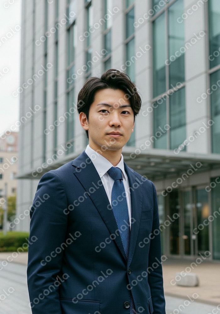【商用OK】スーツ姿のビジネスマン写真素材（WEB・資料向け）」