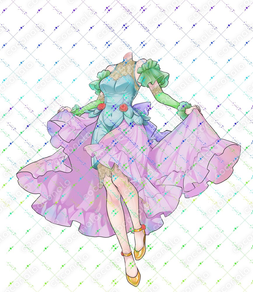 量産型着せ替え　ドレス衣装【色替え対応】