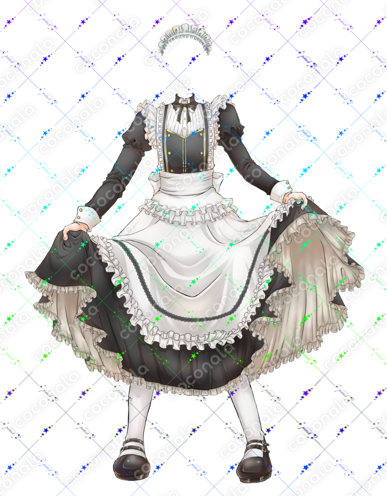 【色替え可能】量産型着せ替えメイド服衣装【男女兼用】