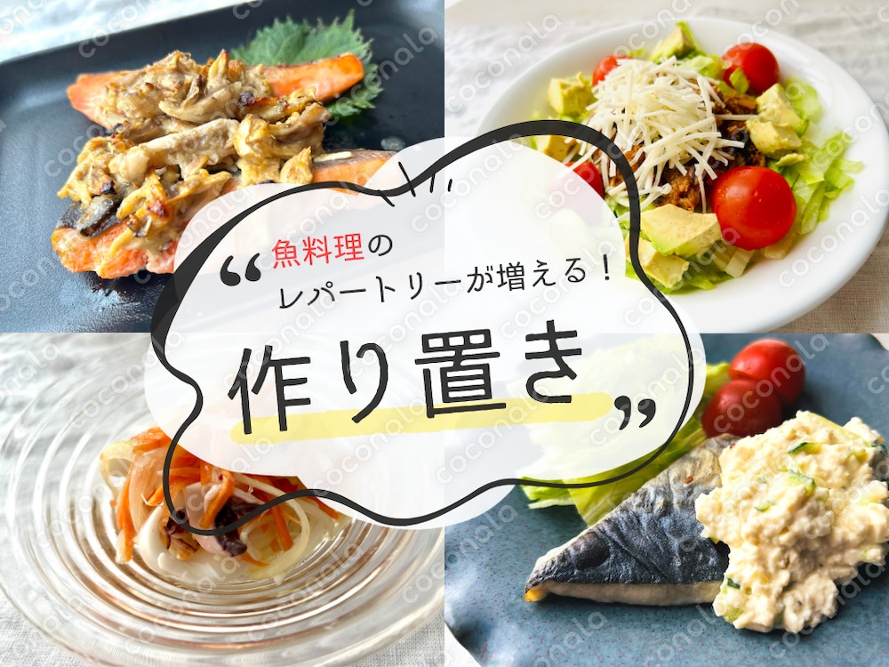 フジテレビ『Mr.サンデー』でも紹介✨【動画・手順表・買い物リスト付き】魚介×野菜の作り置き9品