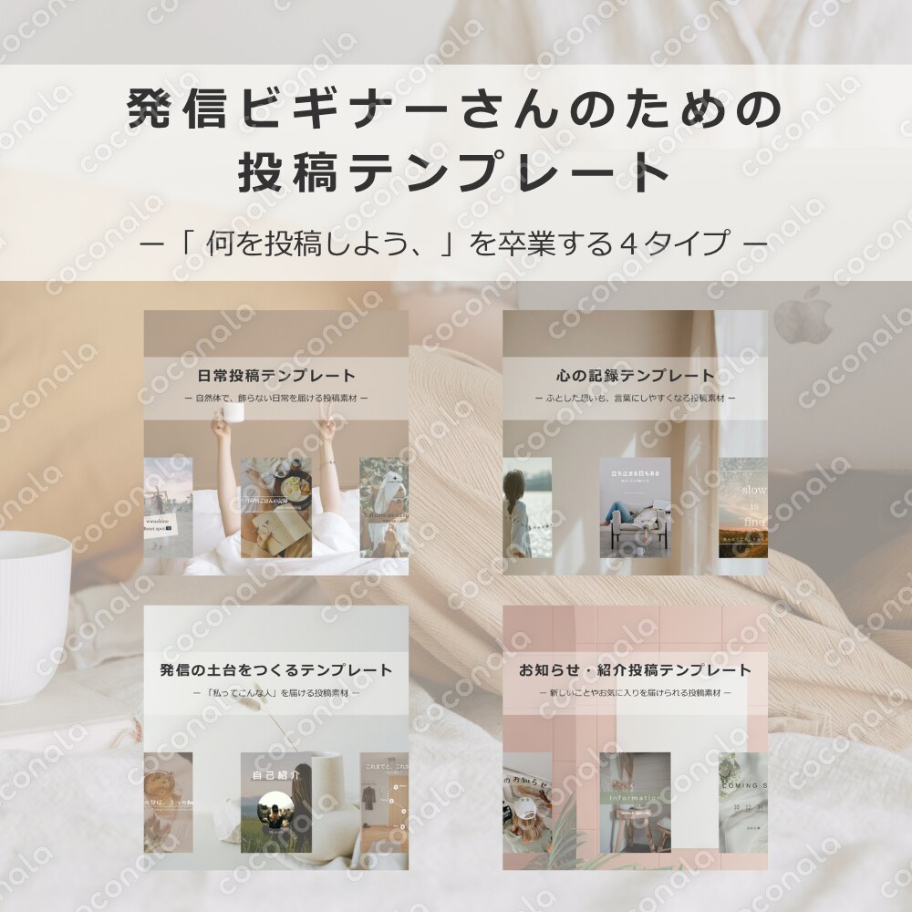 発信ビギナーさんのための投稿テンプレート(個人利用限定) 80枚