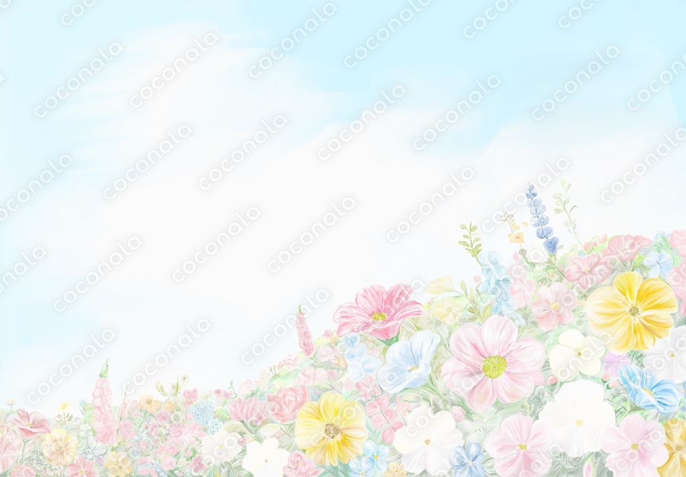 やさしい花畑　青　JPG