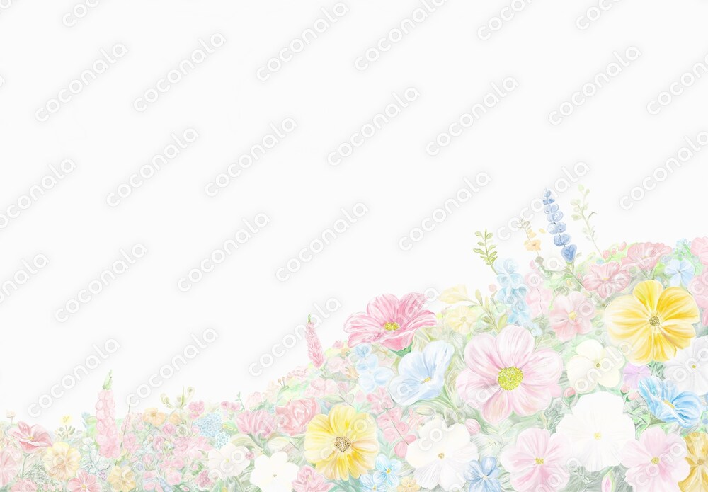 やさしい花畑　白　JPG