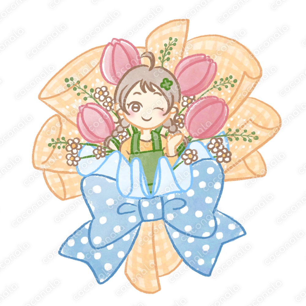 お花屋さんの女の子