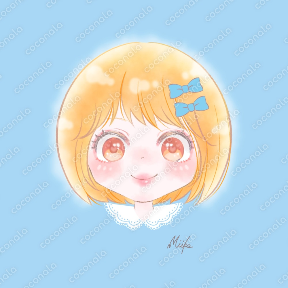 可愛い・金髪・ボブ・ゆるふわ女の子のアイコン