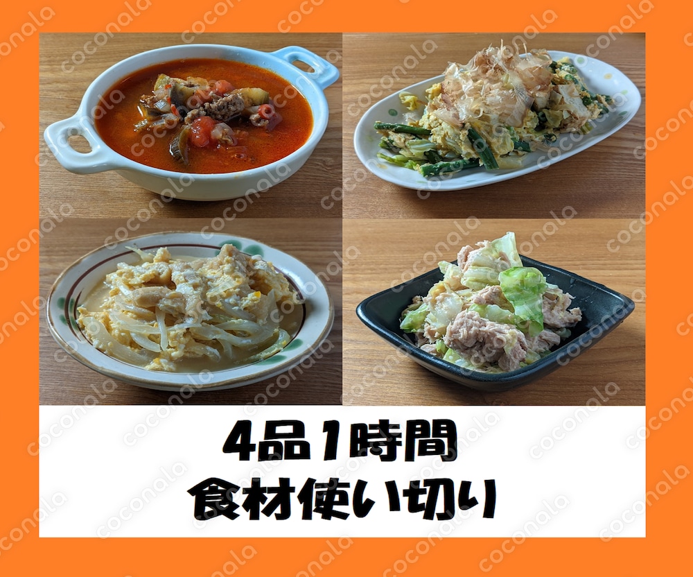 4品1時間Vol.9　作り置きレシピ紹介します