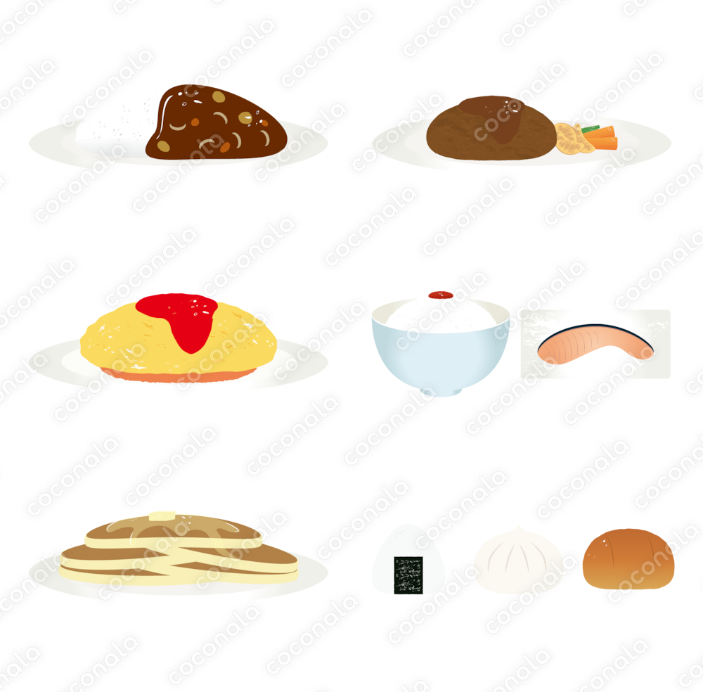 ポップに使える食べ物イラストセット🍴