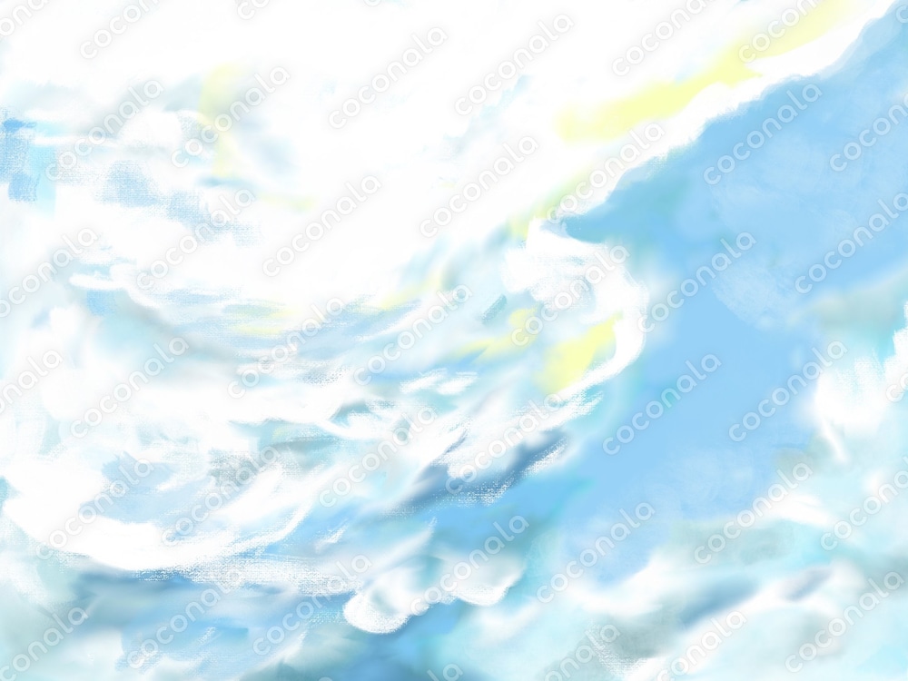 雲が力強い空