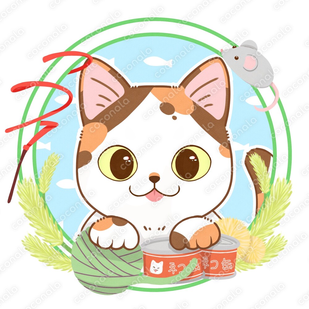 SNSで使える猫のアイコン（ミケ）