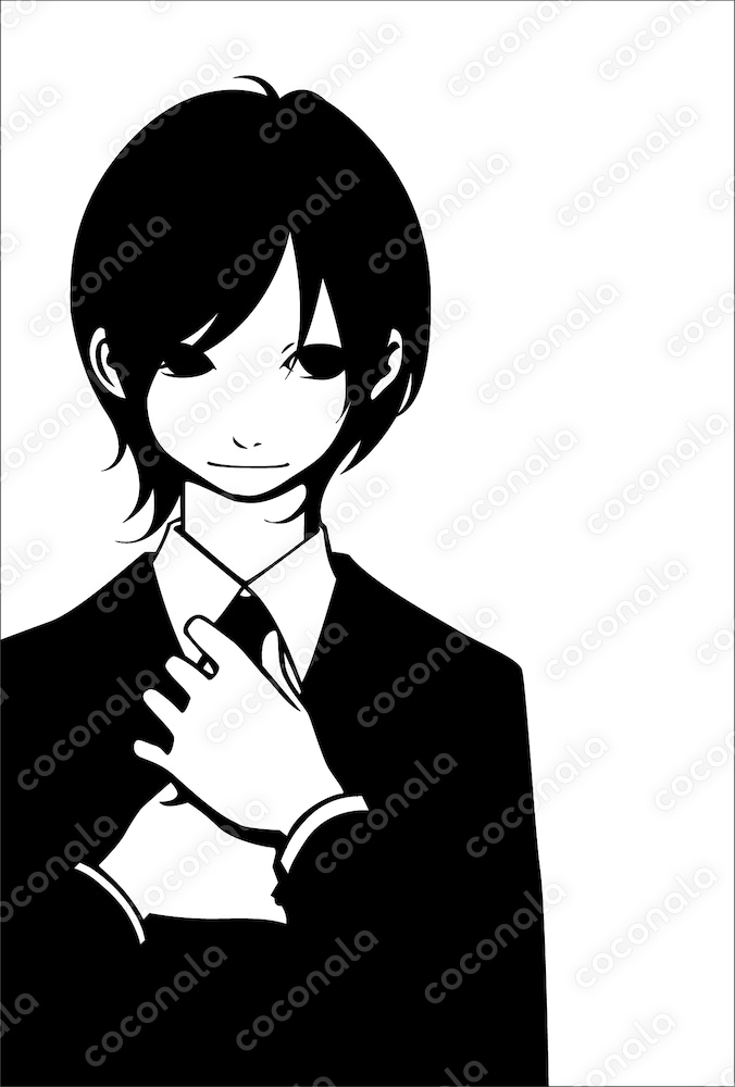 就活　男の子　イラスト