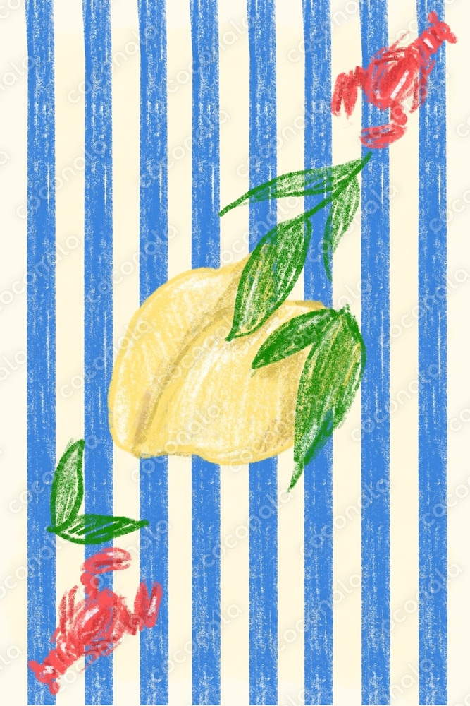 イタリアンサマーイラスト背景画像