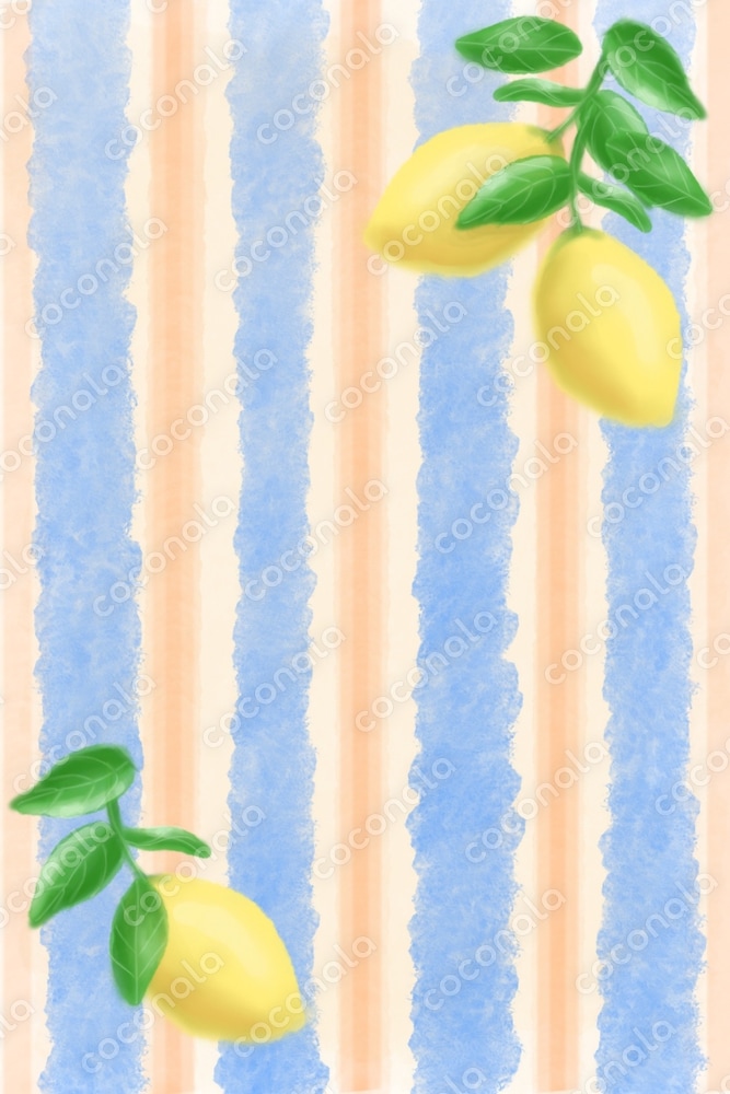 水彩画イタリアンサマーイラスト背景画像