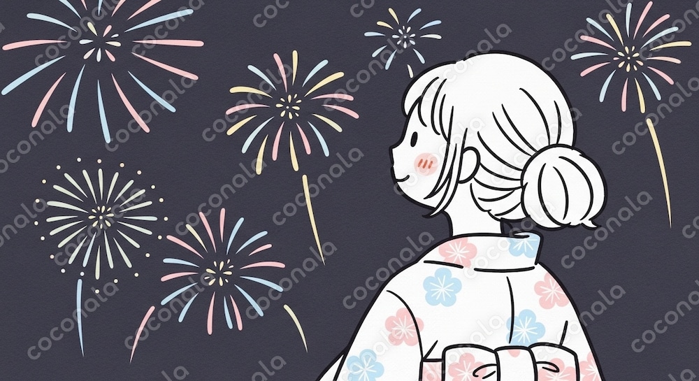 夏・花火・イラスト