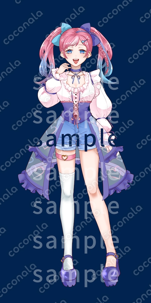 ゆめかわ風少女の立ち絵