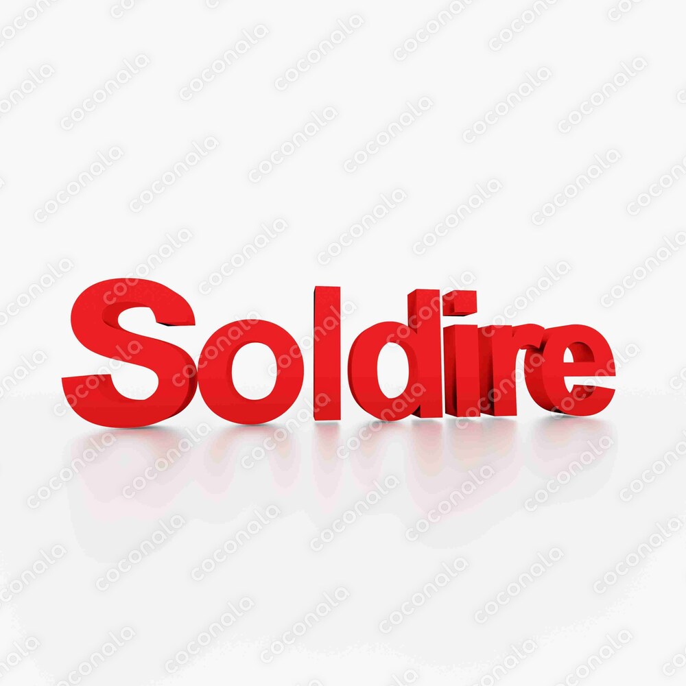 ソルジャー　soldier 3dテキスト　イラスト