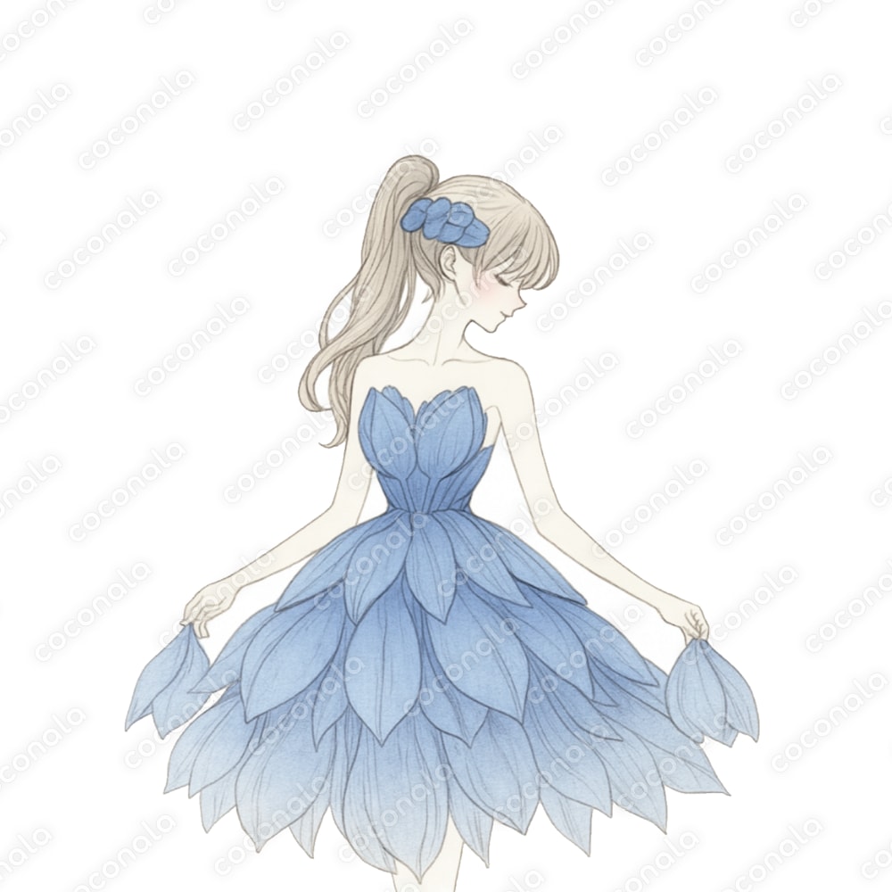 水彩アイコン（お花の妖精②）〜チューリップver.〜