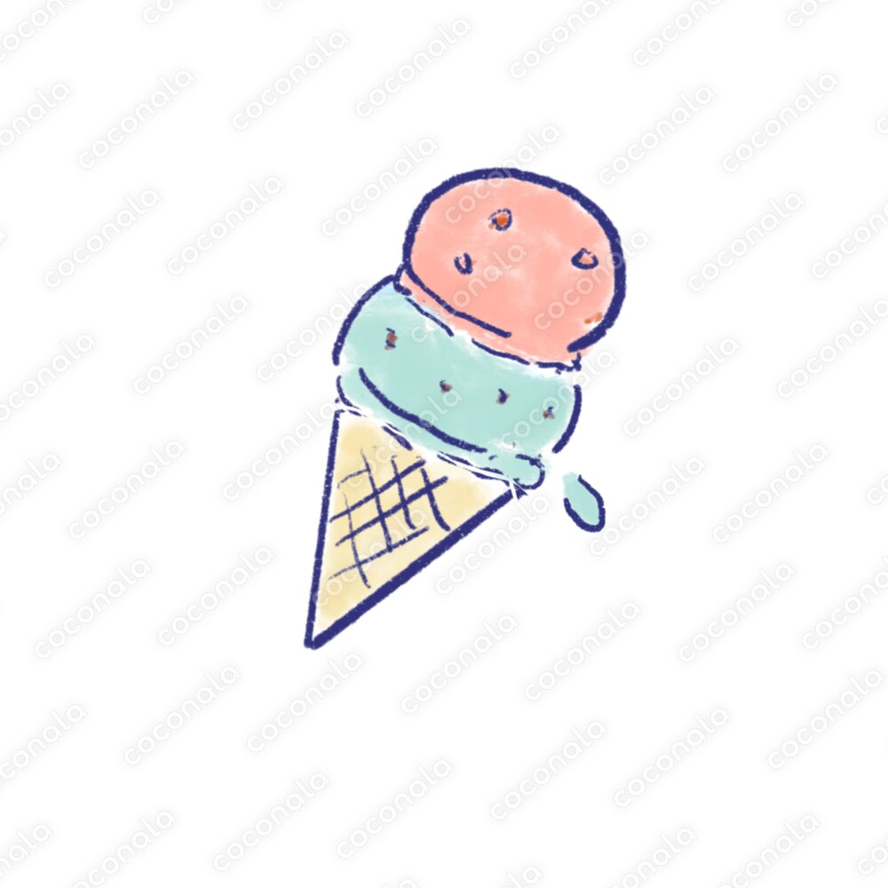 夏に使えるアイスのイラスト