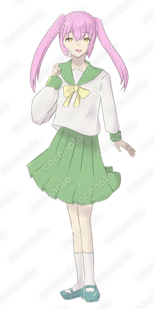 桜セーラ服女の子
