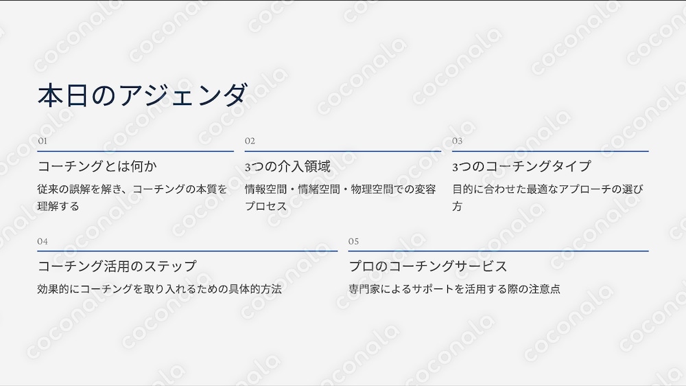 コーチングの活用法