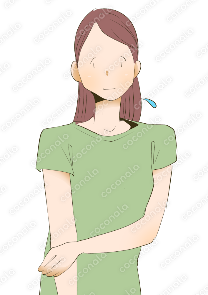 不安を感じている女性