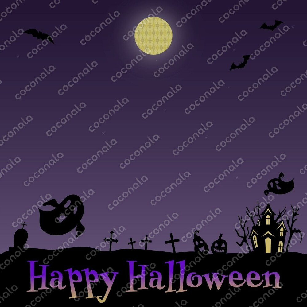 ハロウィン素材｜正方形イラスト（JPEG/1200px）