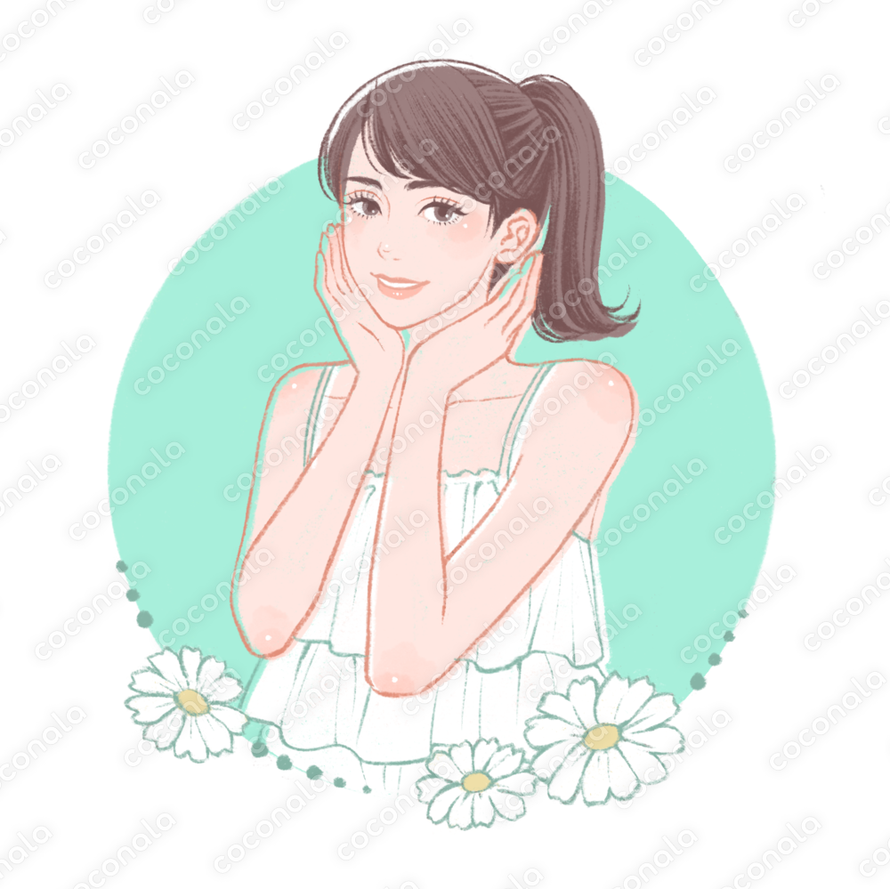 美容系の素材イラスト/挿絵/アイコン/SNS/広告/Web