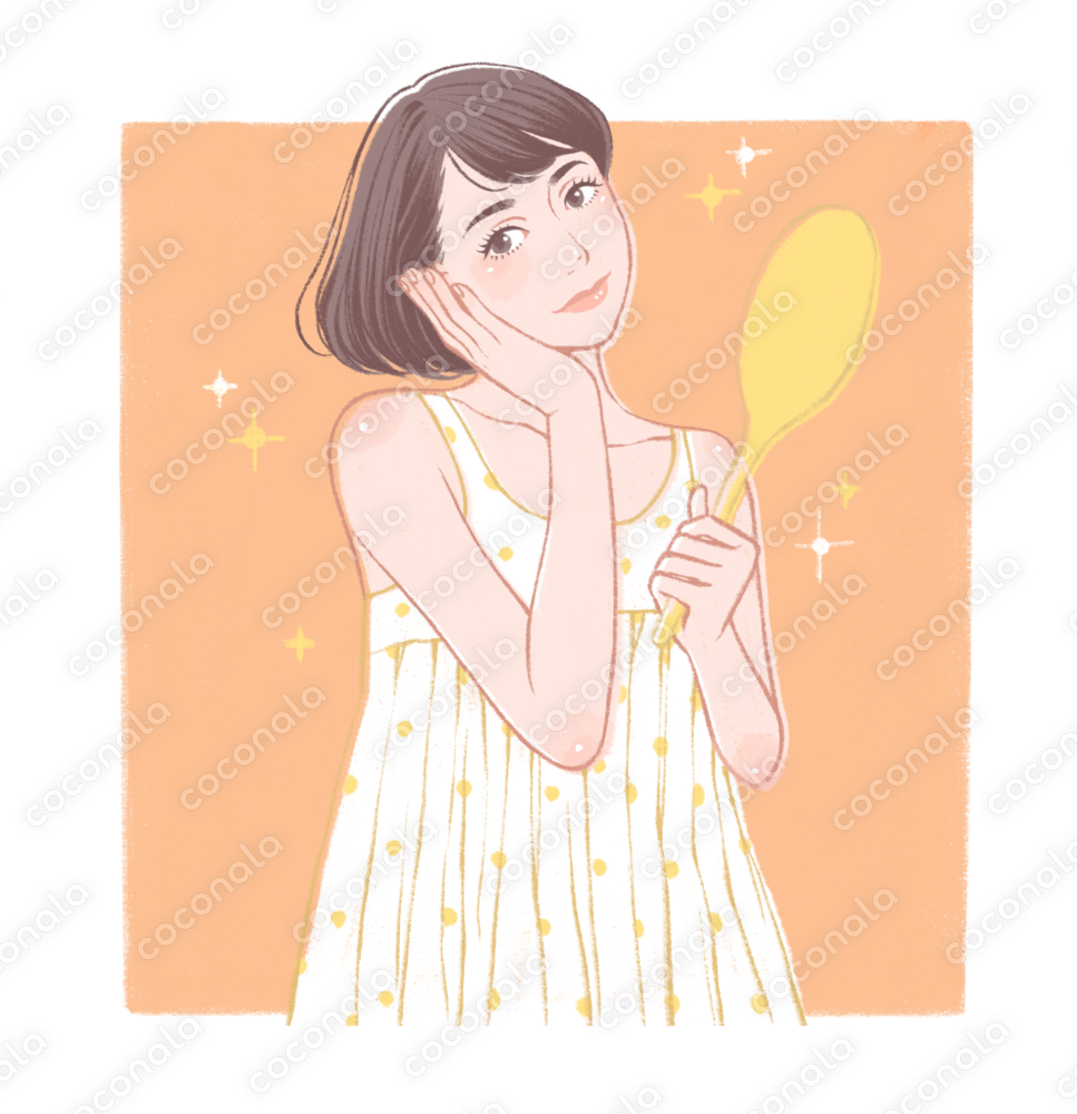 美容系の素材イラスト/挿絵/アイコン/SNS/広告/Web