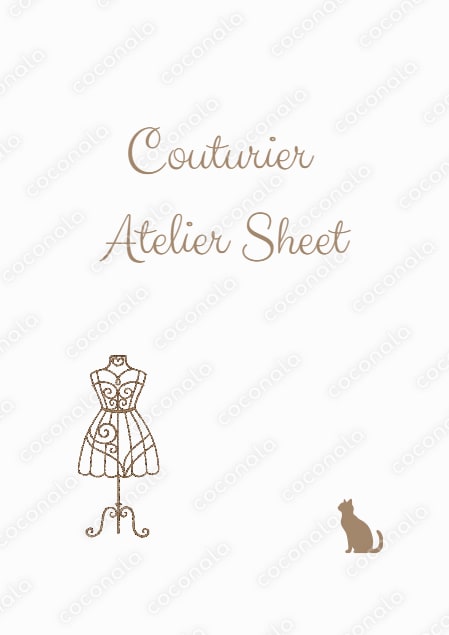 サイズ記録とスタイル画｜服作り用ノートPDFテンプレ