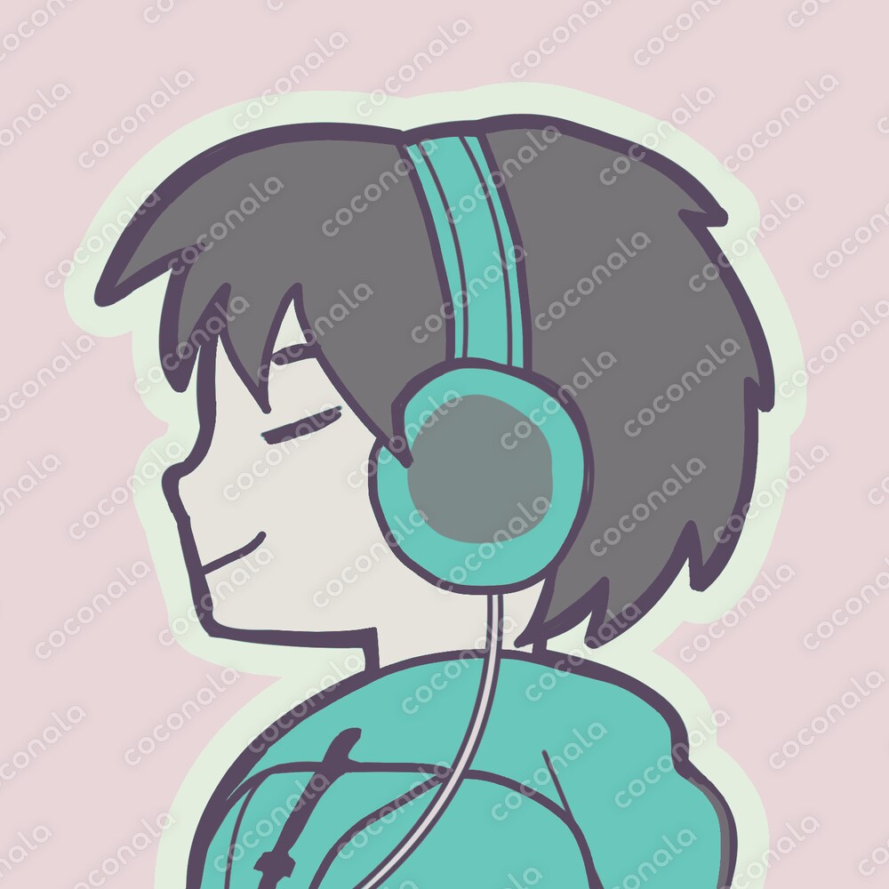 ヘッドホンする男の子