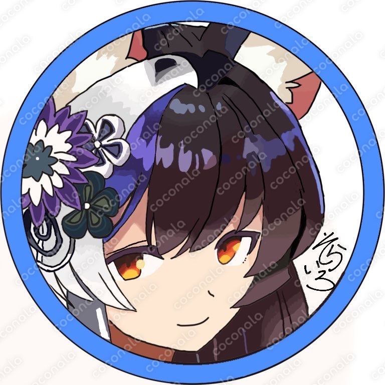 アイコンにどうぞ！※サンプルにはサインが入っています