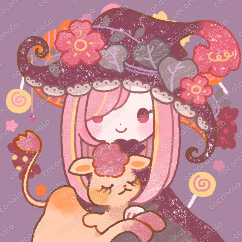 ラクダと魔女さん　ピンク