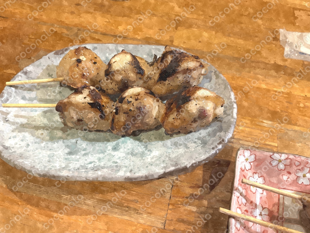 こんがりと焼き上がった焼き鳥